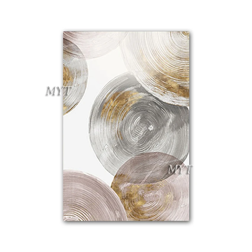 

Абстрактный круг дизайн Картина маслом Ручная работа современный новый холст настенная живопись акриловые картины художественное оформле...