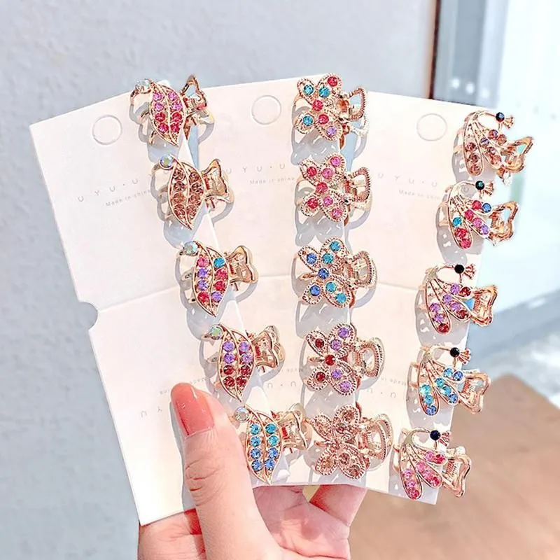 

Стразы маленькие Цветочные заколки для волос винтажные элегантные Кристальные заколки для волос модные заколки Стразы Цветочные заколки д...