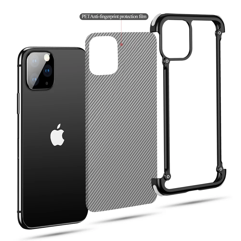 Чехол для телефона Iphone 11 11pro max роскошный металлический каркас в форме подушки
