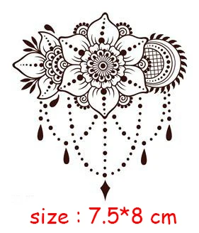 Водостойкая тату-наклейка цветок мандала тотем стрела узор искусственная