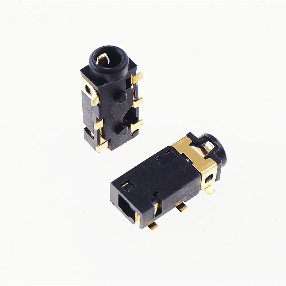 1000 Pcs / Tape & Reel Phone Jack 3/32" 2.5mm 6 Pin For 4 Poles Stereo Audio Plug SMT Re-flow Solder Board Guide | Обустройство