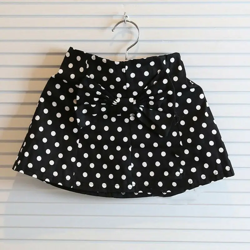 

Fashion Kids Baby Girl Chiffon Sleeveless Tops Dot Skirt Dress Outfits Sunsuit