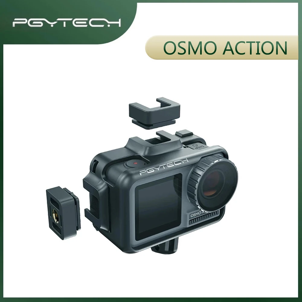 

Защитный чехол PGYTECH для экшн-камеры Gopro Osmo, корпус с резьбой 1/4, внешний аксессуар для холодного башмака