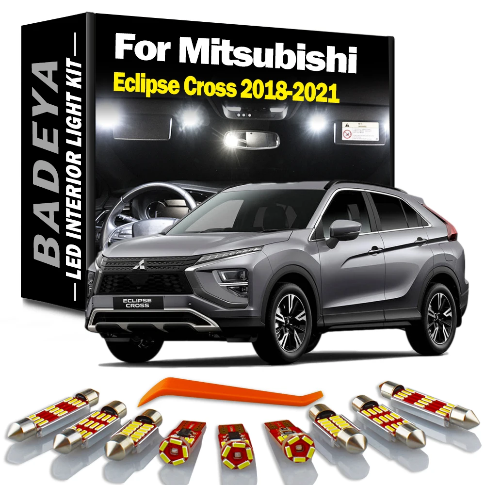 

BADEYA 13Pcs Canbus LED Interior Dome Map Reading Trunk Light Kit For Mitsubishi Eclipse Cross 2018 2019 2020 2021 No Error