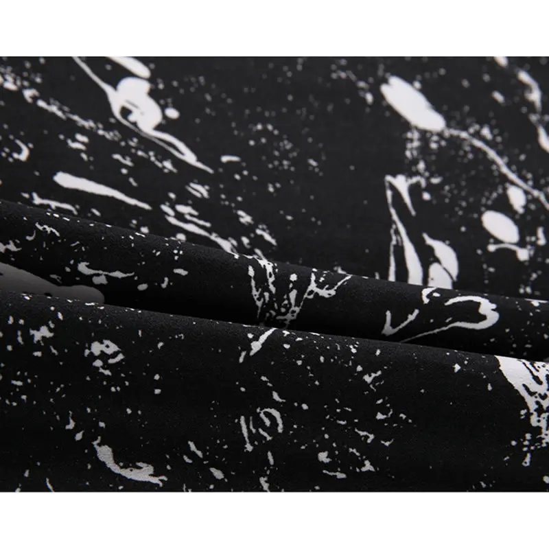 

XITAO Vintage Print Casual Women Shirt Tide Fashion New Hongkong Style Turn Down Collar Long Sleeve Loose Match All Top ZY5685