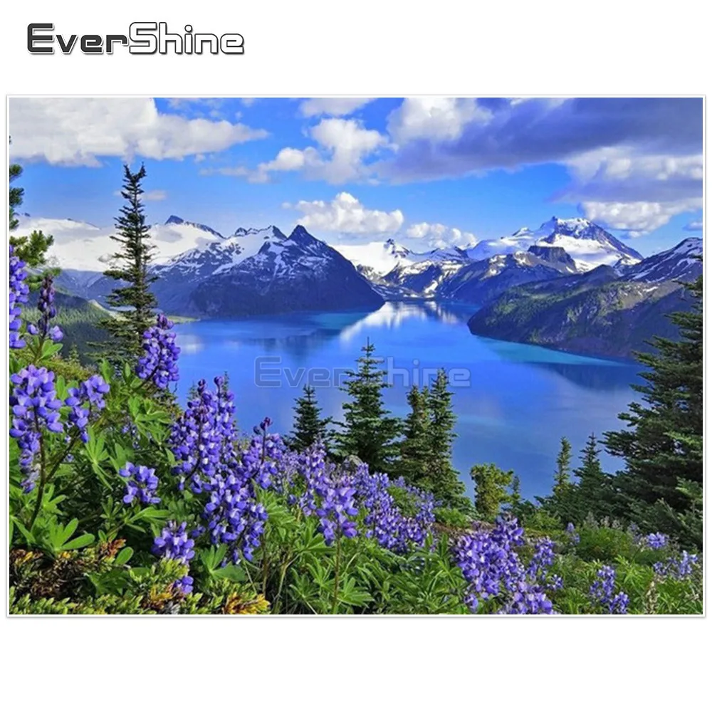 EverShine алмазная вышивка полная выкладка Diy мозаика смола домашнего декора