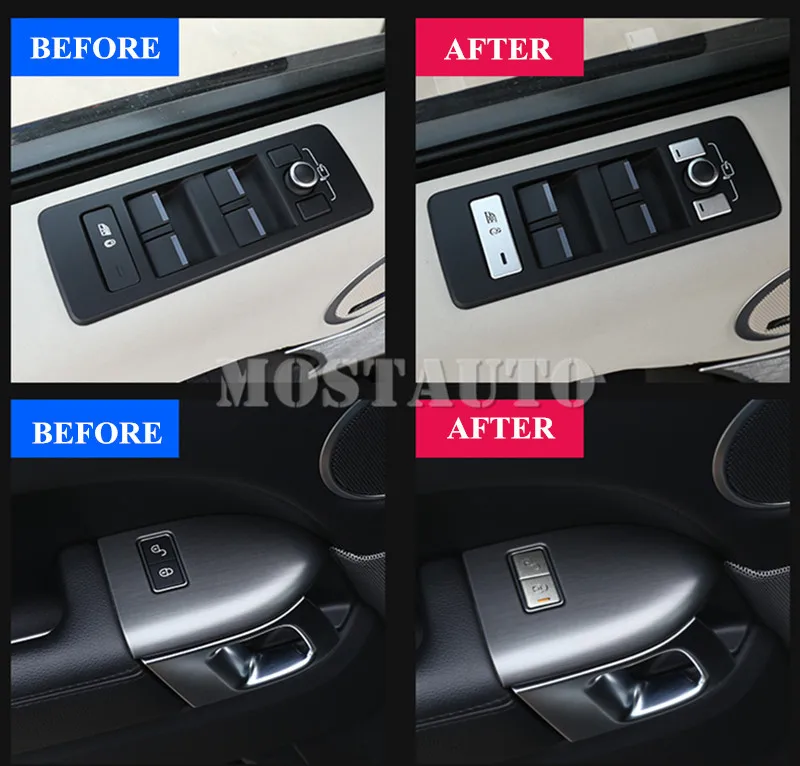 Накладка на внутреннюю дверь автомобиля Land Rover Range L405 11 шт. аксессуары для