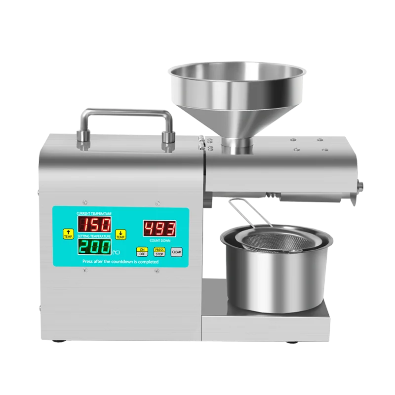 Jamielin Automatic Cold Press Oil Machine Peanut sesame Linseed Oil cold Extractor Coconut Meat Oil Press images - 6