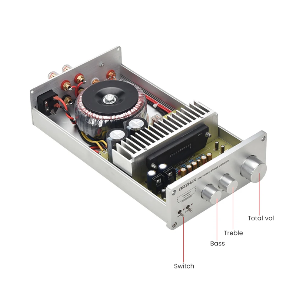 Усилитель звука BRZHIFI STK4196MK10 Bluetooth 5 0 класса AB 50 Вт 2 стерео усилитель усилители