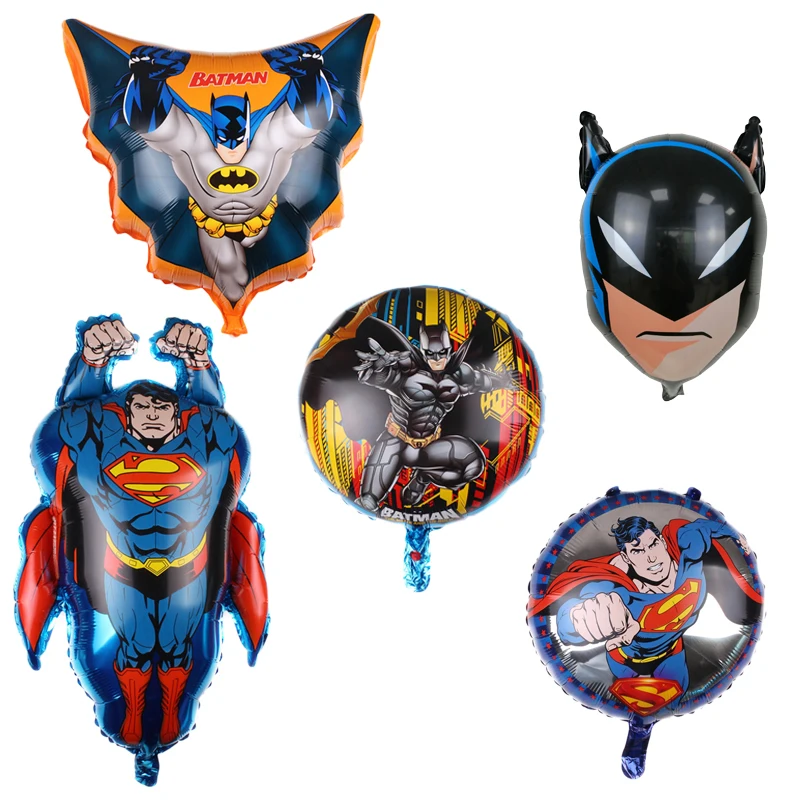 Воздушный шар из алюминиевой пленки Супермен Бэтмен детвечерние НКА головной