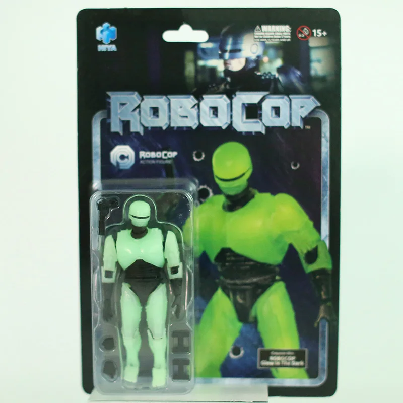 

Hiya Toys RoboCop Glow in The Dark Version 1/18 Scale PVC Action Figure Collectible Model Toy