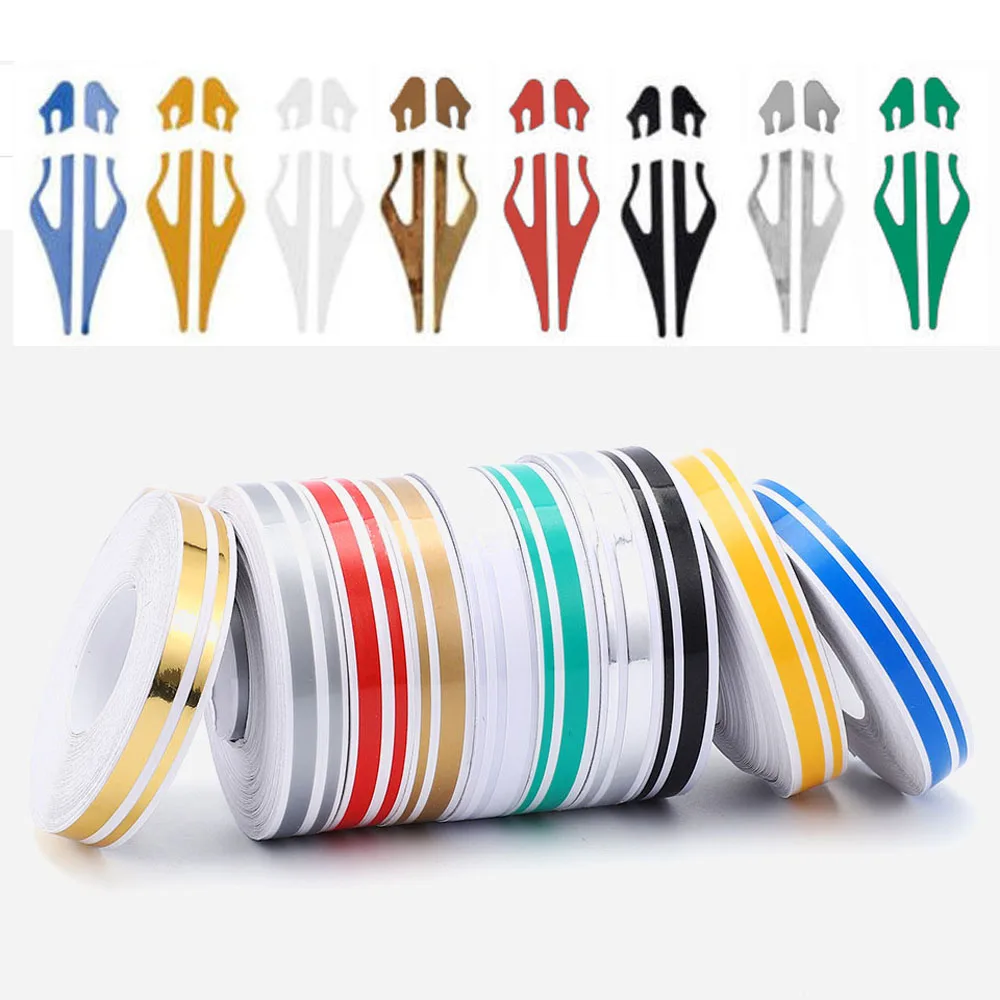 

12mm Striping Pin Stripe Steamline DOUBLE LINE Tape Car Body Vinyl Sticker Decal 9.8m Car Styling Decoration Accessories Trim