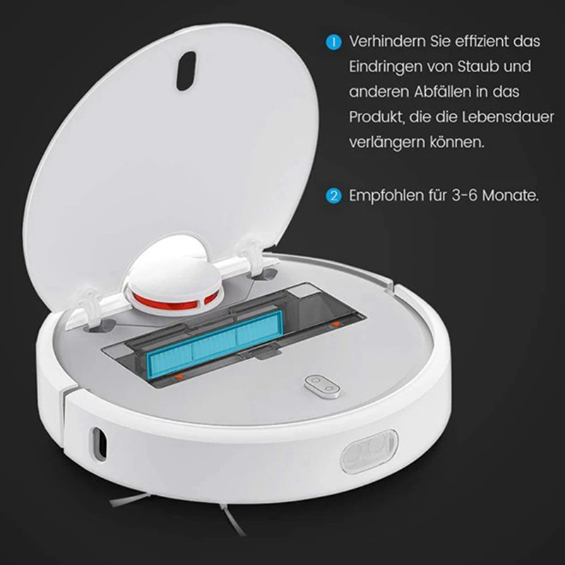 

2X Main Brush+Side Brush + HEPA Filter Suitable for Xiaomi Vacuum 2 Roborock S50 Xiaomi Roborock Mi Robot Parts Filters