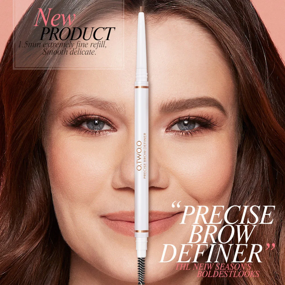 

4colors Double Head Eyebrow Pencil Shadows Cosmetics For Makeup Tint Waterproof Sweat-Proof Pen Eye Brow Natural Cosmetics