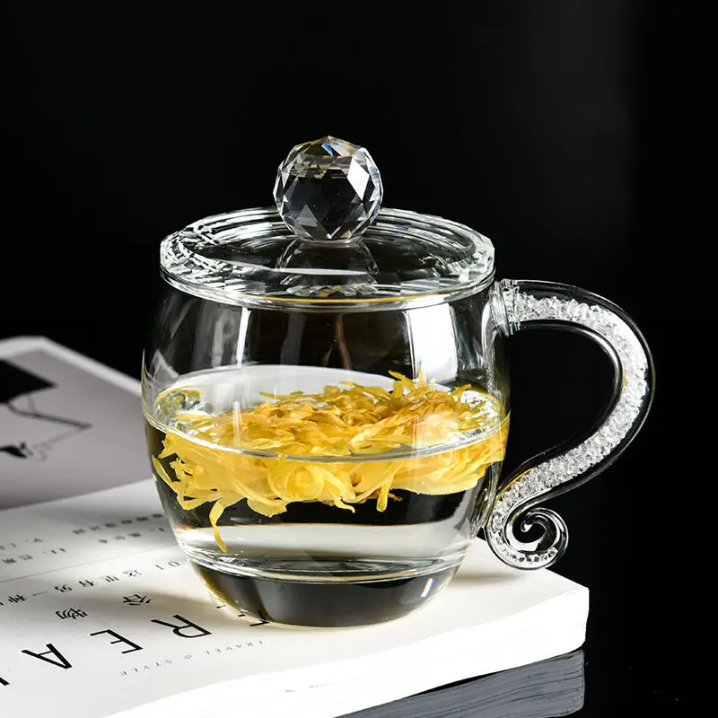 Чашка для чая стеклянная высокотемпературная пенопластовая чайная чашка с