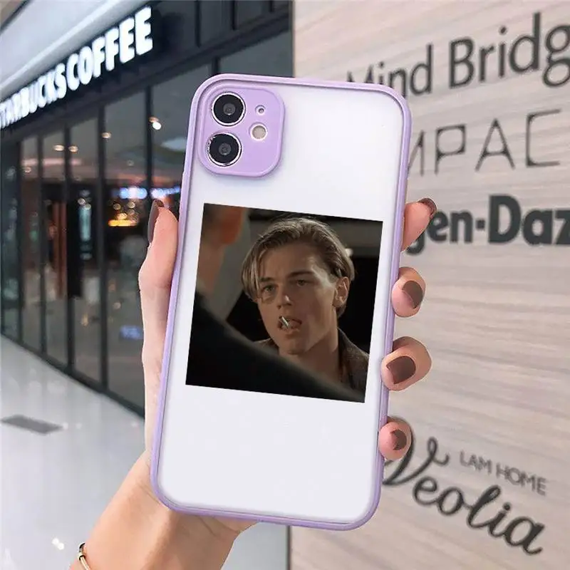 

Leonardo DiCaprio Phone Cases matte transparent For iphone 7 8 11 12 plus mini x xs xr pro max cover