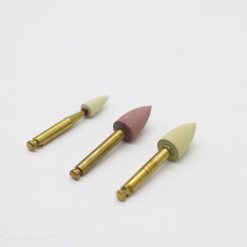 3 Set/lot Dental Polishing Kits High Gloss Zirconia Polishing Bur Grinding Head