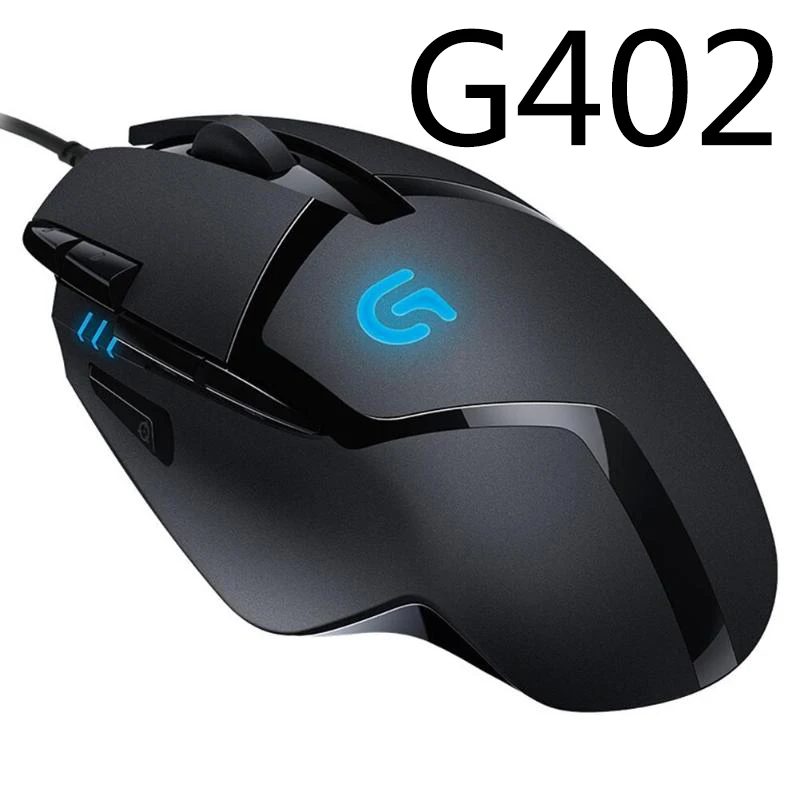 Logitech G502/M90/G102/G403/G402/G302/G90/MX518/G300S Hero программируемая игровая мышь 16000 dpi RGB игровая офисная мышь для ПК - Цвет: G402