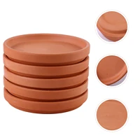 5pcs ceramic planter saucers flower pot planting pot trays drainage holders