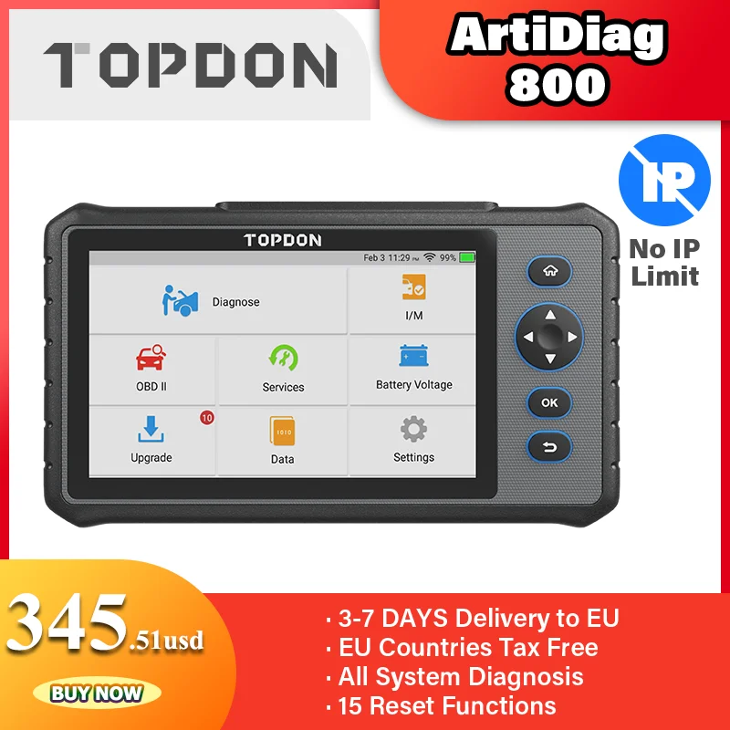 Автомобильный диагностический инструмент TOPDON ArtiDiag800 сканер инструменты для