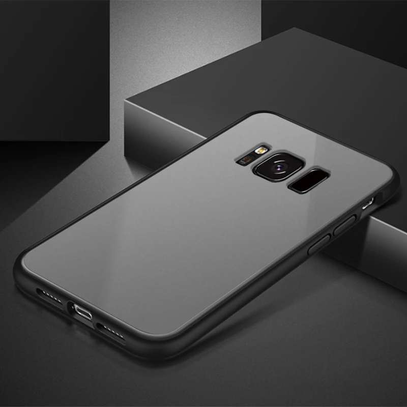 Coque Cover Case For Samsung Galaxy S8Plus S8 Matte Transparent Luxury Shockproof Hard Acrylic Back Slim Protective Phone Cases |