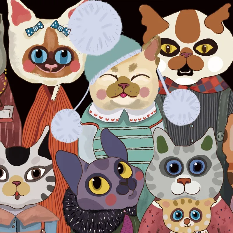 Микеланджело детские игрушки головоломка Монтессори Кот Деревянный Пазл 1000 2000