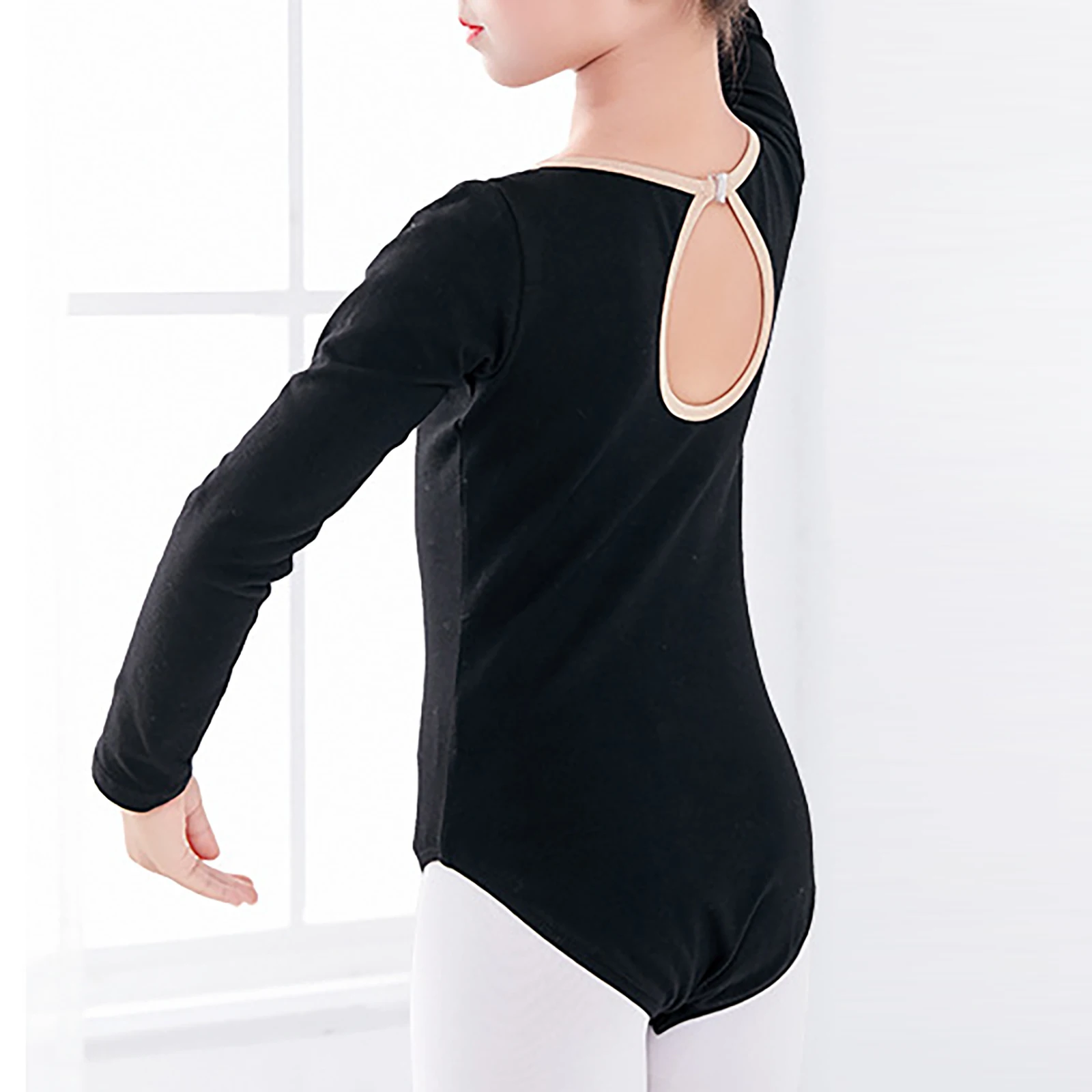 Toddler Kids Girls Gymnastics Leotard Ballet Leotards Dance Wear Bodysuits Open Back Dance Leotards Cotton Bodysuit for Dancing