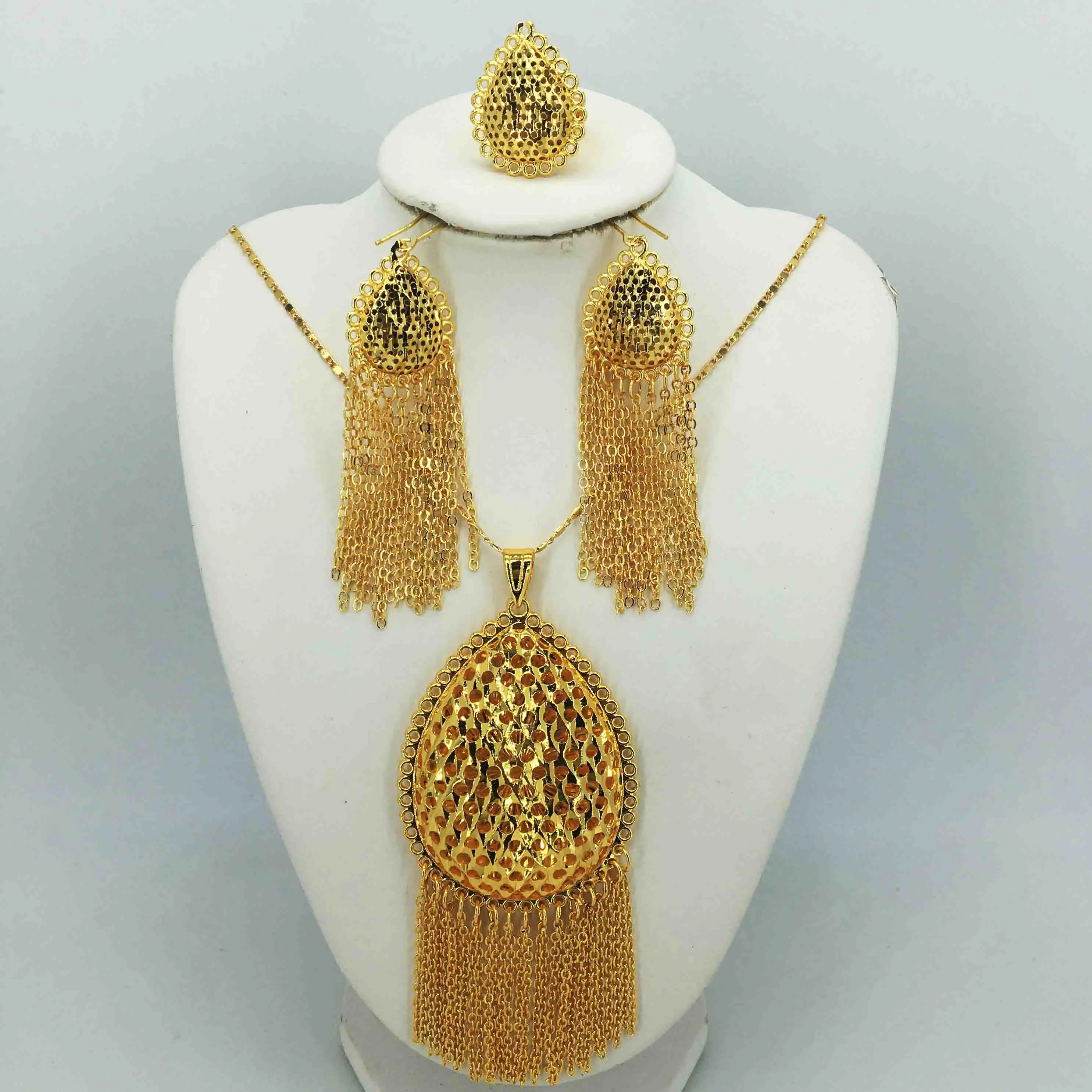 Ювелирная коллекция ювелирных изделий из Южной Африки Дубая большое ожерелье