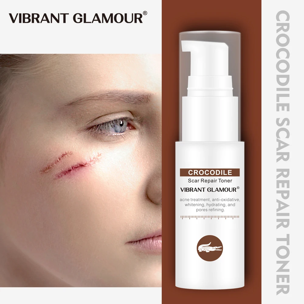 

Яркие Гламурные «крокодиловая кожа уход за кожей лица Тонер ремонт шрам эссенция для удаления рубцов от акне Знаки корректор пигментных пя...