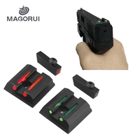 magorui fiber optic sights for taurus g3 wo g2c g2s pt111 pt140 tx22 hunting gun accessories metal tactical handgun sights