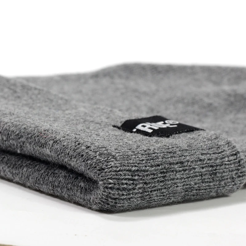 Женские и мужские вязаные шерстяные шапки мешковатые теплые зимние для катания