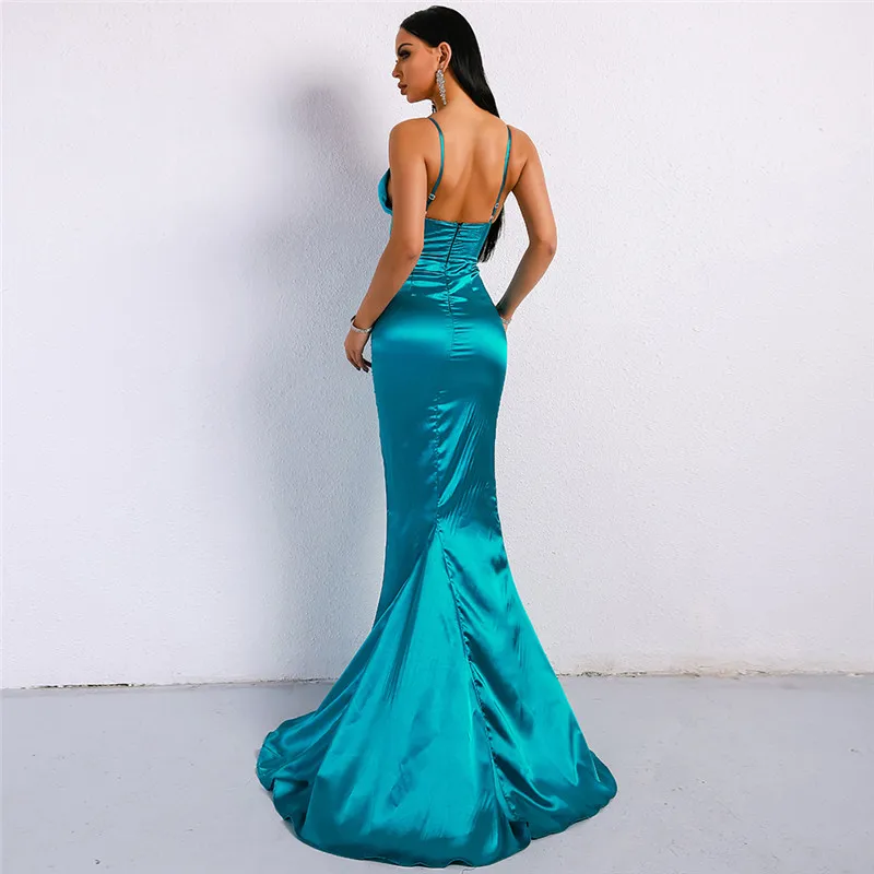

Backless Sexy Bodycon Women Summer Dresses Vintage Party Night Maxi Dress 2020