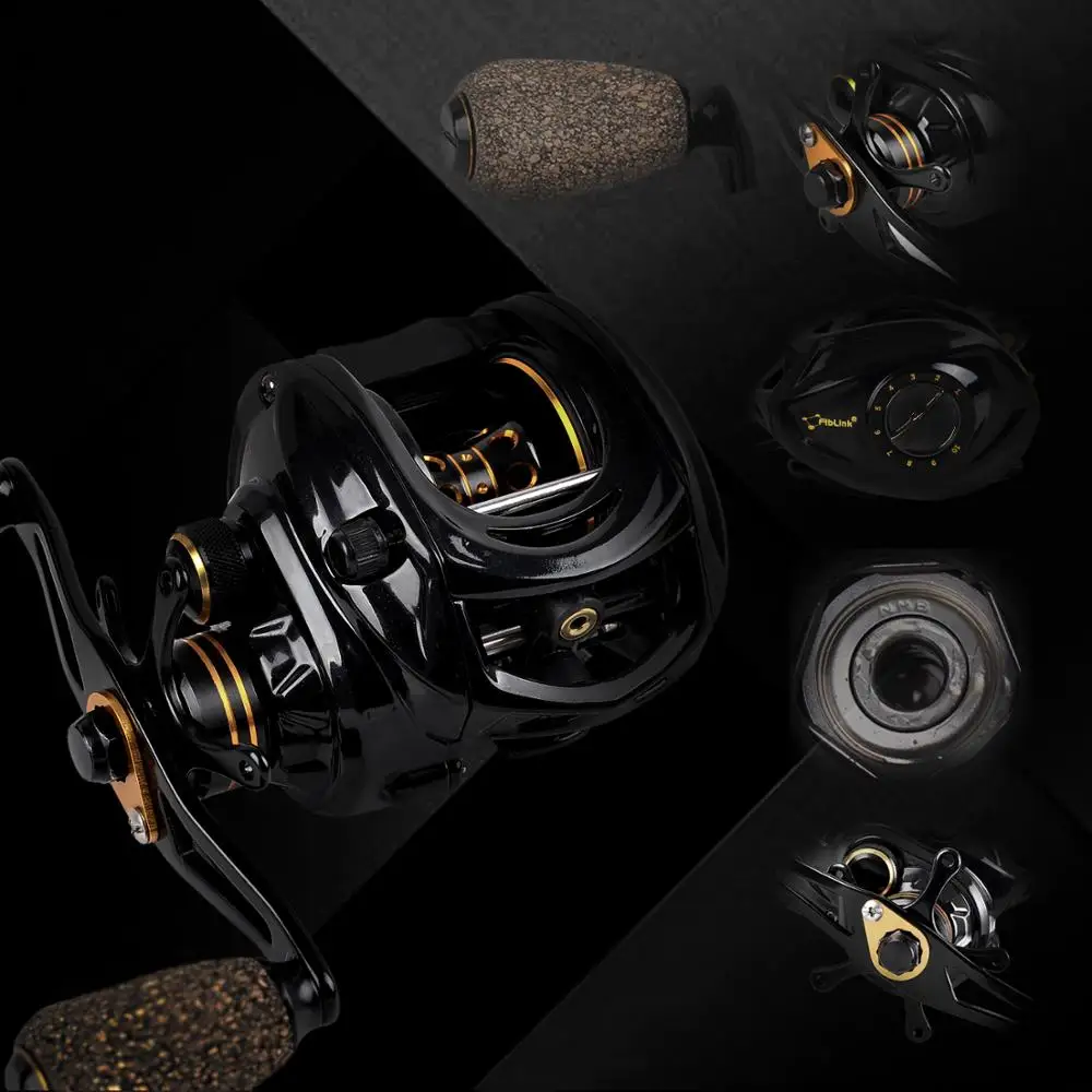 Рыболовная катушка Fiblink 6 4: 1 высокоскоростная 9 + BBs с магнитной тормозной