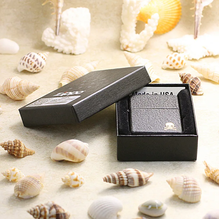 Оригинальная зажигалка Zippo из чистой меди черная матовая керосиновая Зажигалка