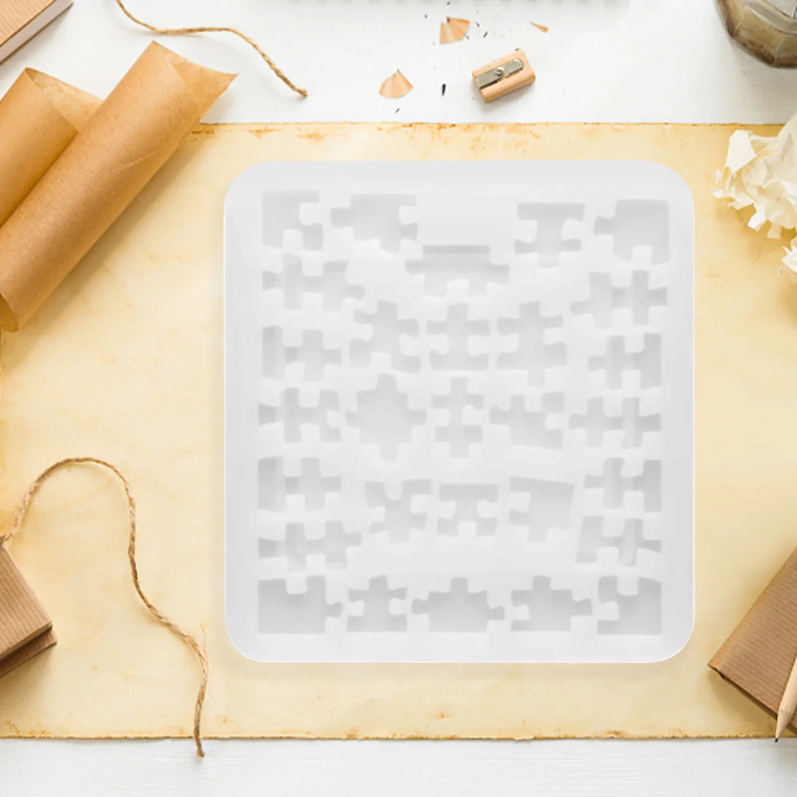 

Форма для пазлов из эпоксидной смолы, форма для интеллектуальных геометрических пазлов, силиконовая форма для творчества, форма для кубико...