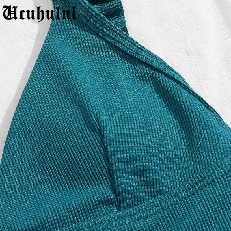 

Solid bikinis 2021 mujer Ruffle swimwear female Bandage swimsuit women High cut bathing suit Elegant swimming suit sexy