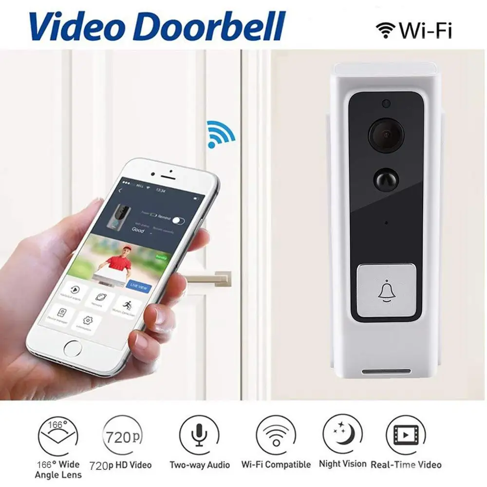 V5 умный дверной звонок видео домофон Интерком IP Wi Fi телефон колокольная камера