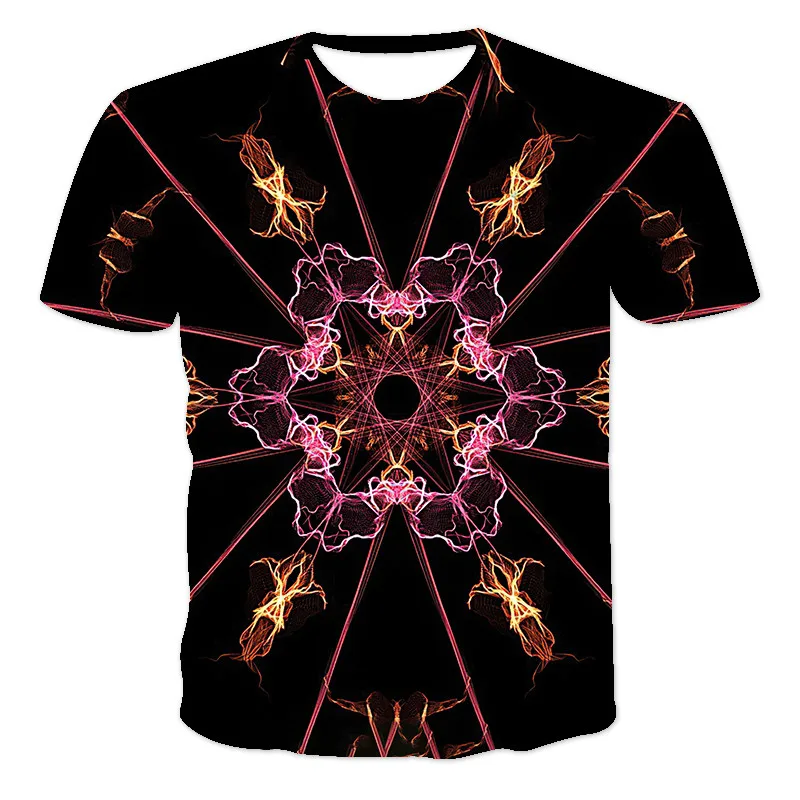 

New 2021 Cool Fashion T-shirt For Men And Women Gorgeous Laser 3D T Shirt Summer Short Sleeve Tops Male T Shirts Summer Tees