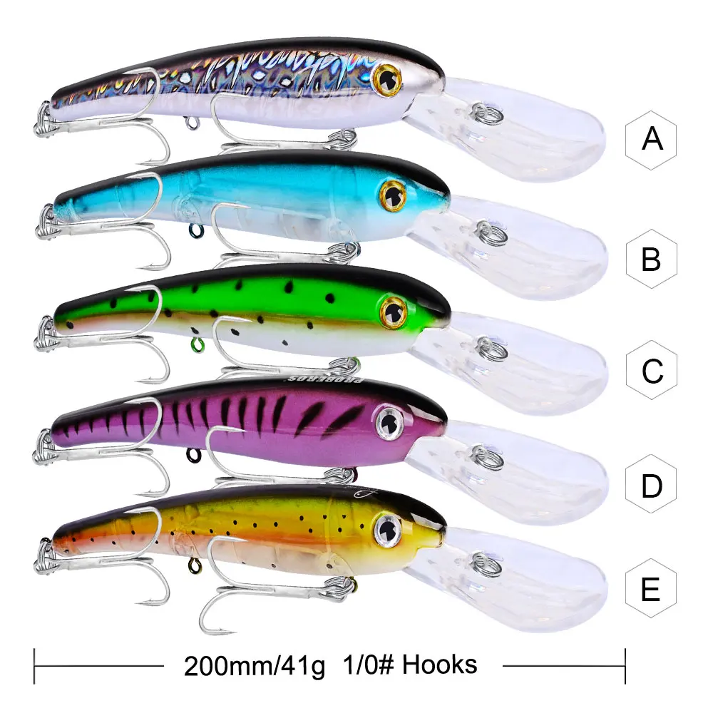 PRO BEROS рыболовная приманка 41 г/20 см Глянцевая блесна пластиковая жесткая наживка 10