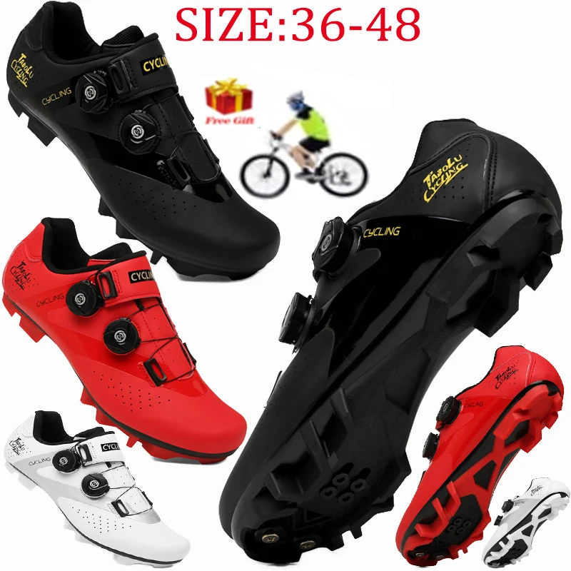 

2021 latest cycling shoes classic couple outdoor mountain road race special cycling shoes triathlon men and women 36-48 size
