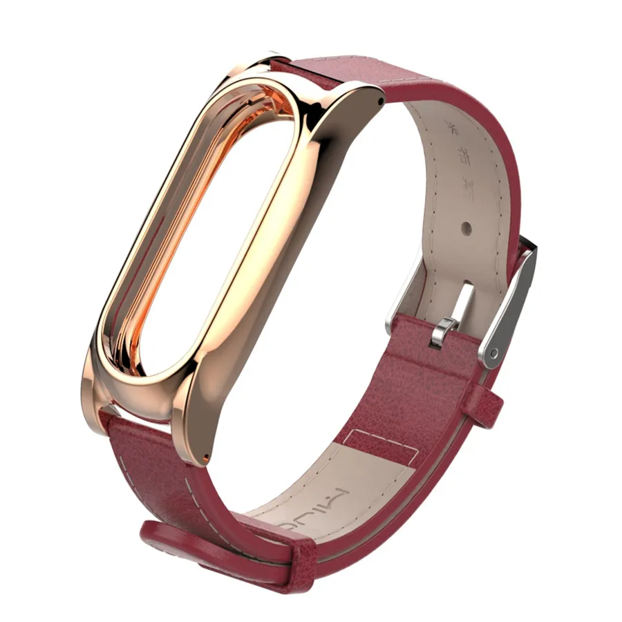 Model-5 Gold Red Mi band 2 металлический ремешок для Xiaomi mi Band 2 Браслет ремешок Смарт-часы - Цвет: Model-5 Gold Red
