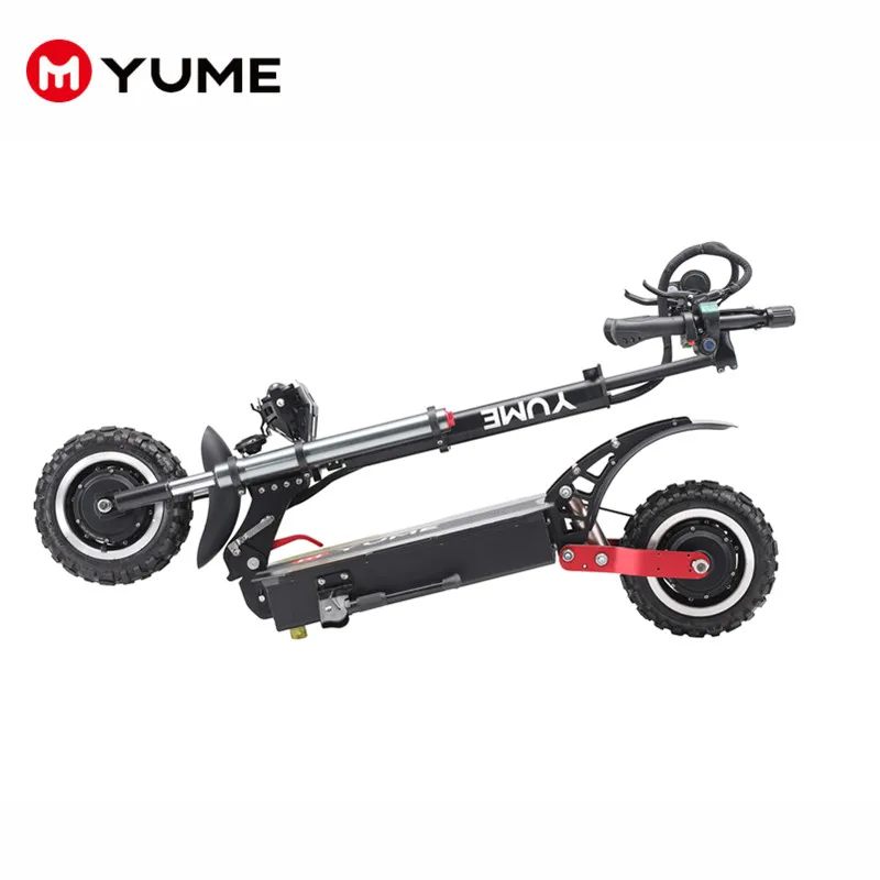Мощный 11 дюймовый двухмоторный внедорожный скутер YUME Y11 мощностью 6000 Вт с шинами