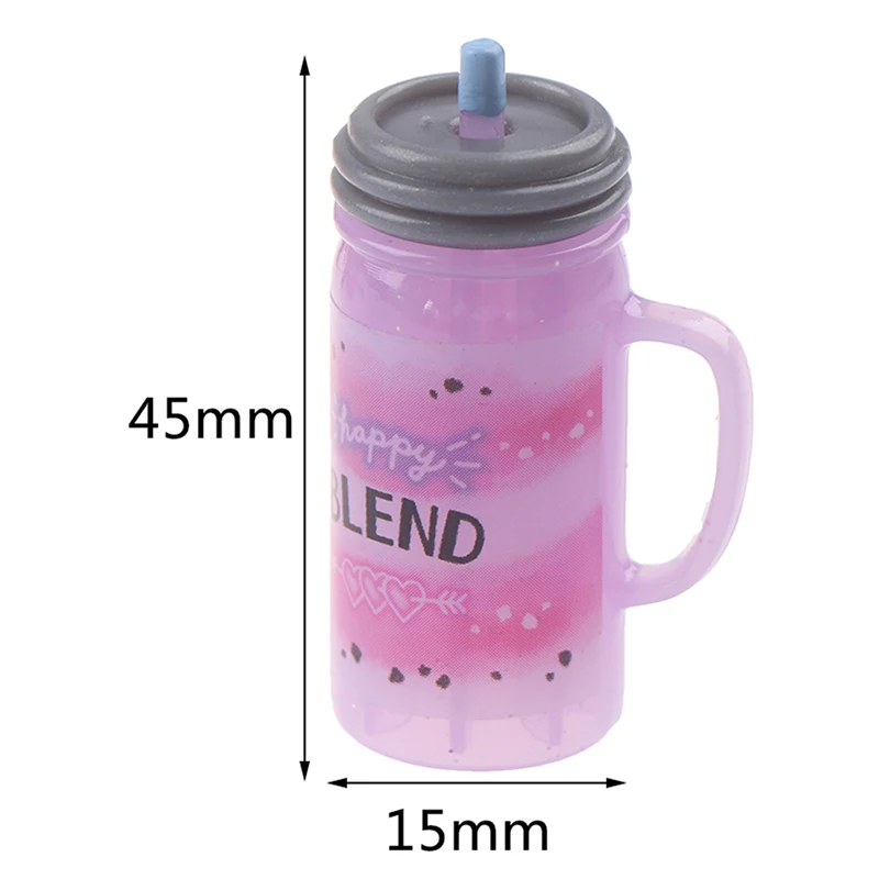 

3Pcs/set 1:12 Dollhouse Miniature Drink Bottles Juice Drink Doll Kitchen Toy