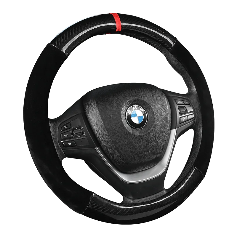 Черный PU искусственная кожа прошить чехол рулевого колеса автомобиля для hyundai i30