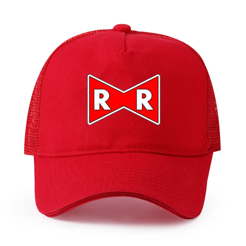 Бейсболка с красной лентой и логотипом в стиле милитари весна лето мужская