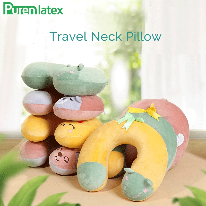 Подушка u образной формы для путешествий PurenLatex подушка поддержки позвоночника