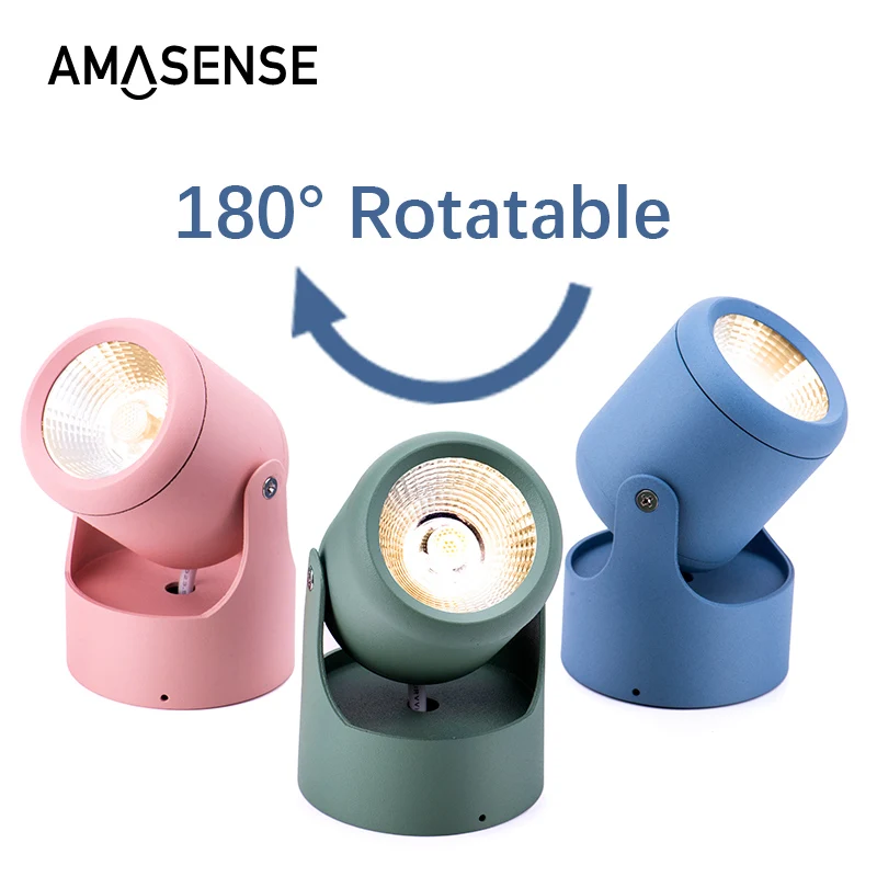 Светодиодный потолочный светильник точечный 7 Вт поверхностное крепление