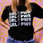 Футболка для девушек, футболка феминизма, Женская хлопковая футболка, женская одежда, летняя рубашка с военными правами, новые женские рубашки 2021