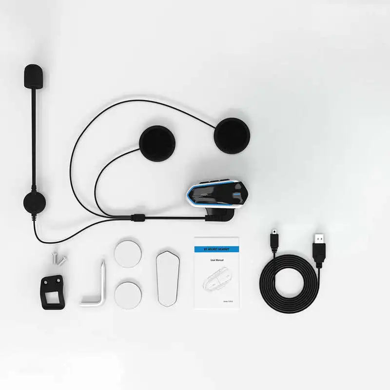 Qtb35 Bluetooth Helmet Headset Wireless Waterproof Headphones Compatible With Most Motorcycle Scooter Helmets Hands Fr | Электроника