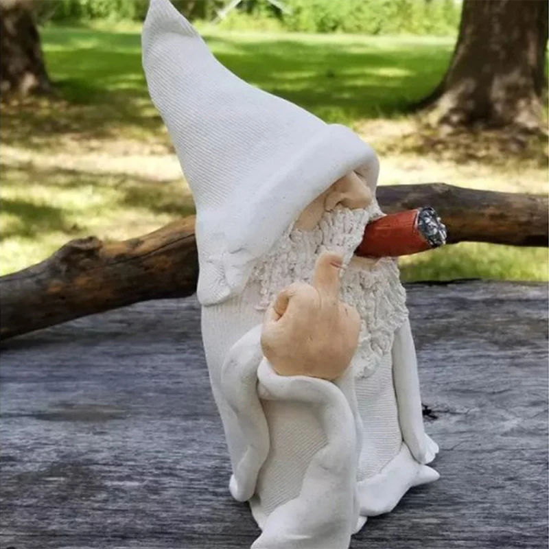 

Dwarf Gnomes Statue Ornament Naughty Funny Garden Lawn Ornaments White Statue Goblin Decorative Garden Gnomes 3d Figurines